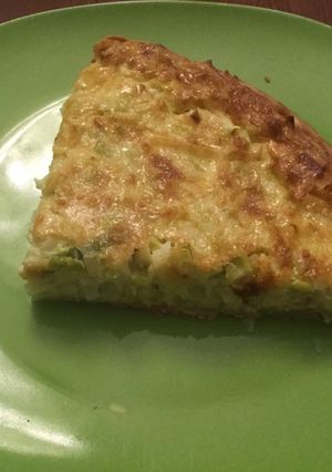 Una foto de Quiche de puerros