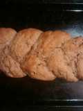 Trenza de pan integral