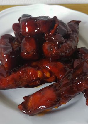 Una foto de Costillitas agridulce