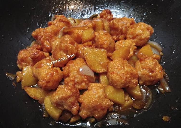 Resep Bola Udang Kentang Saos Inggris, Bisa Manjain Lidah