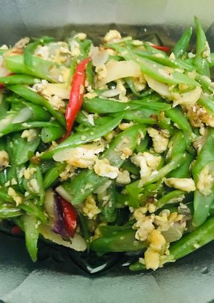 Foto resep 10. Oseng Buncis Telur Orak Arik