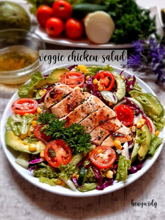 Foto resep Veggie chicken salad