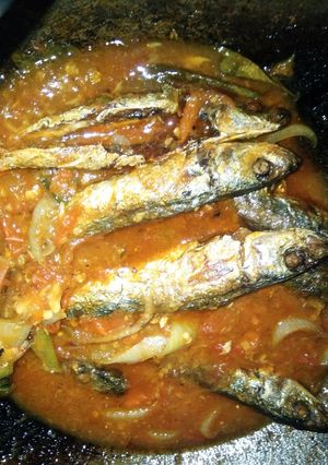 Foto resep Balado ikan keranjang / tongkol / cue