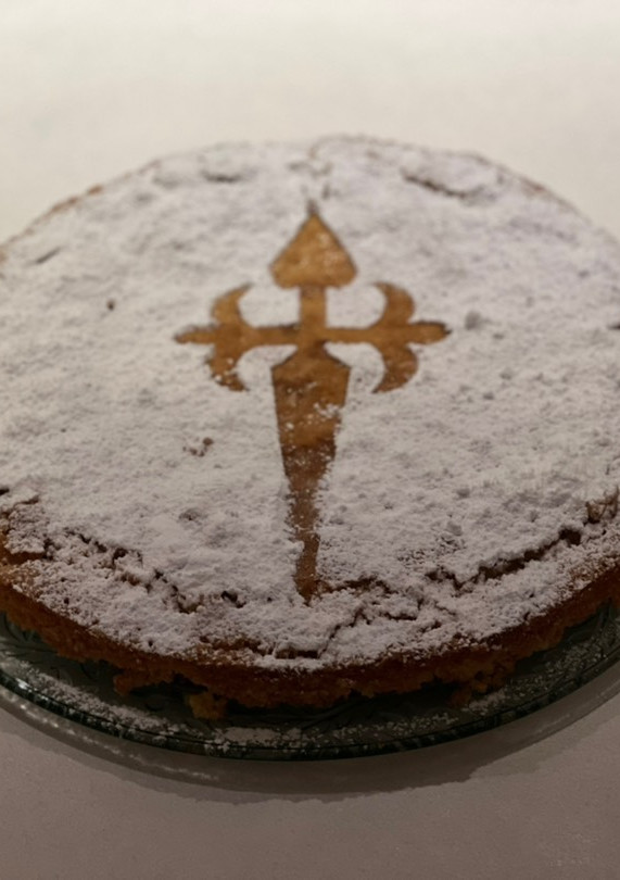 Una foto de Tarta de Santiago