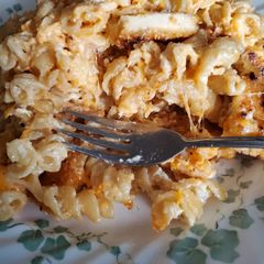 A picture of Cream Cheese Baked Pasta.