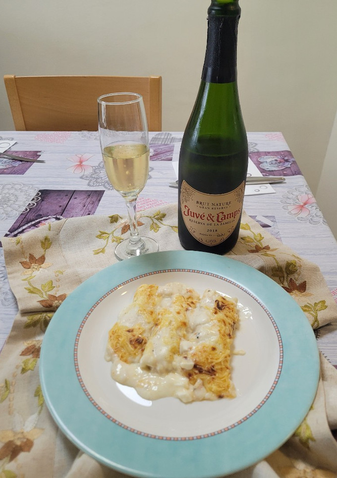 Una foto de Canelones de bacalao de la abuelita Nazaria, muy fácil de hacer