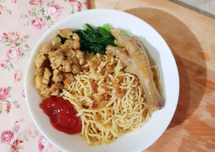 Langkah Memasak 108. Mie Ayam (Resep Jualan Aza Kitchen) Yang Renyah