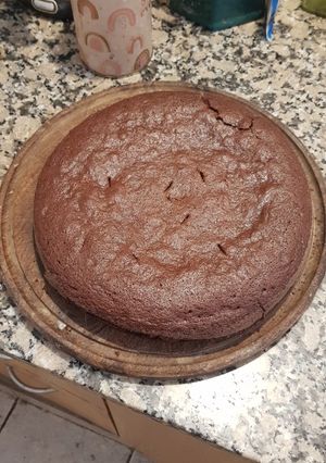 Una foto de Torta o budín de chocolate