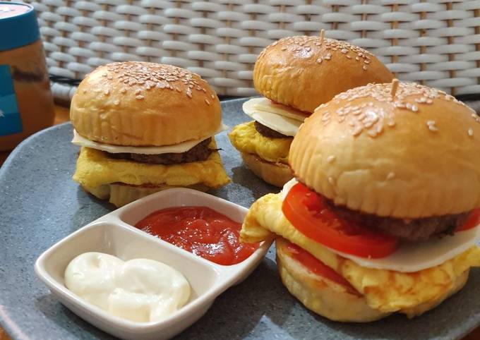 Resep Burger Rumahan Oleh Dapur Olive - Cookpad