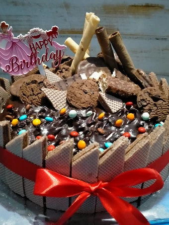 Langkah Mudah untuk Membuat Resep  Black Forrest Panggang DCC Base birthday cake yang Bikin Ngiler, Bisa Manjain Lidah