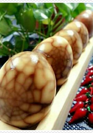Foto resep Telur Teh Sarang Laba- Laba