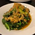 ปลากระป๋องผัดคะน้าใส่ไข่