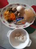 MPASI Day 18 - Bubur Nasi Jagung Telur