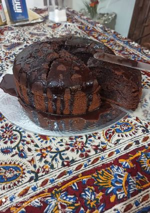 عکسی از دستور کیک خیس شکلاتی🤤