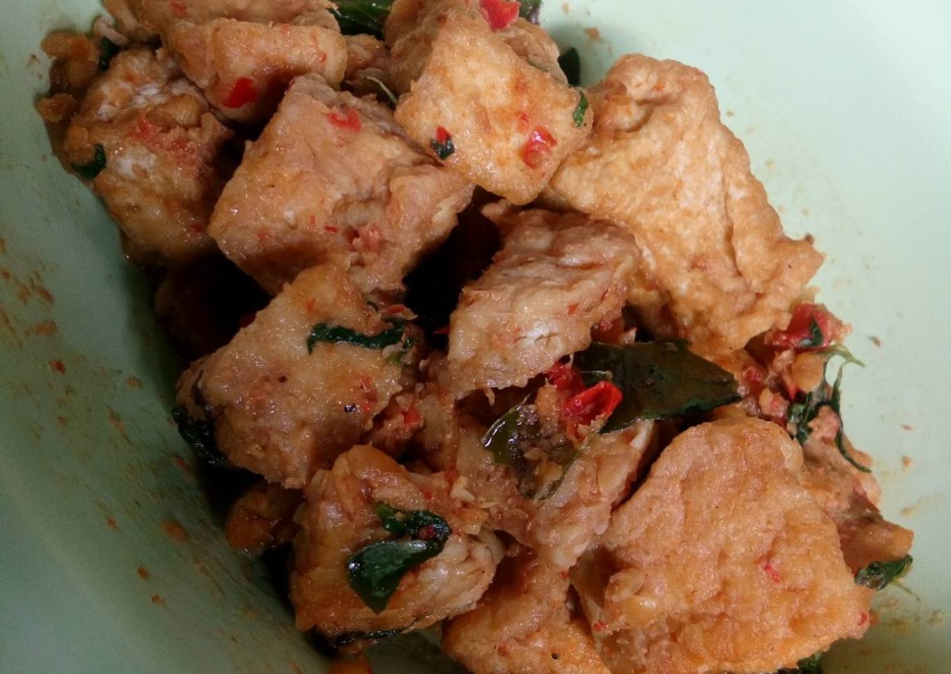 Rica-rica tempe tahu irit