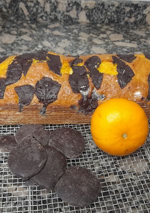 Una foto de Budín de Mandarina y Chocolate
