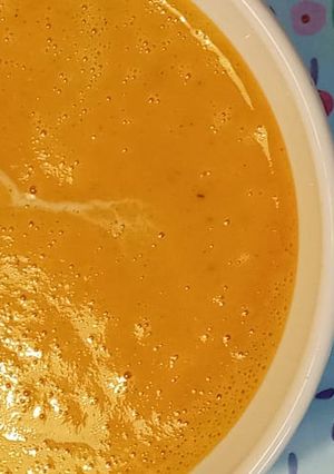 Una foto de Sopa de zapallo