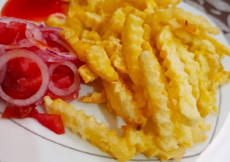 Recipe of Perfect Zig zag fun crunchy fries