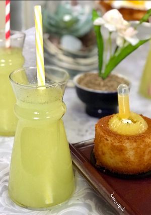 صورة لوصفة عصير الليمون والنعناع 🍋🍋