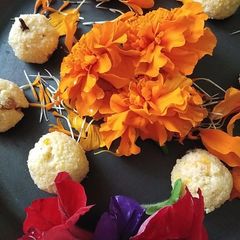 Orange sandesh quick and instant for navratri fasting A picture of Orange sandesh quick and instant for navratri fasting.