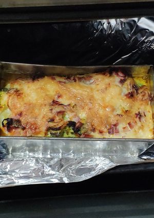 Una foto de Pastel de brócoli