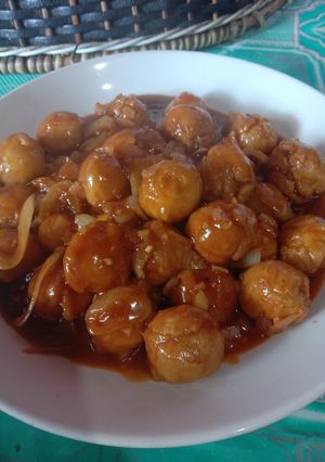 Foto resep Telur Puyuh Balut Tepung Krispy Saos Pedas Manis