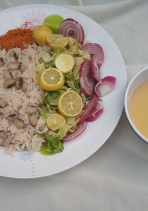 A picture of Shinkafa da wake da mai.