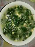 Sup telur daun binahong