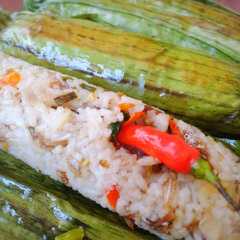 รูปของ Nasi Bakar Teri Pedas (sangat simple)