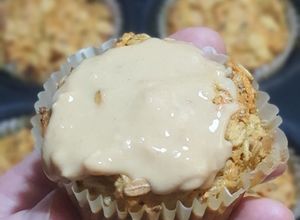 Zdjęcie przepisu Muffiny marchewkowe z masłem orzechowym. Low fodmap.