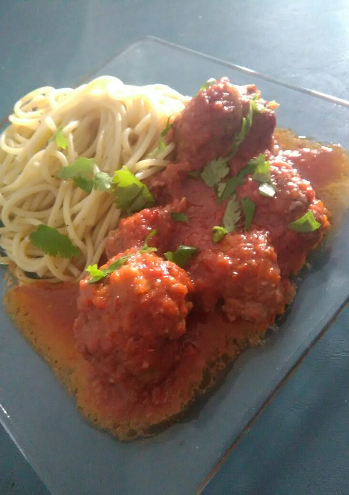 Una foto de Albóndigas en salsa chipotle