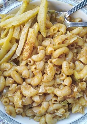 A picture of Achari Macaroni.