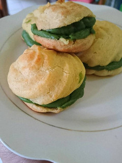 Foto resep CHOUX PASTRY isi MATCHA CUSTARD VLA
