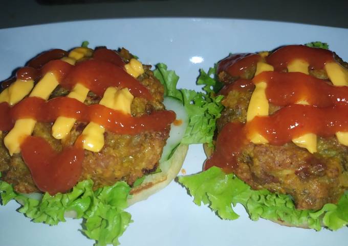 Standar Cara termudah membuat Patty beef burger simpel yang nikmat