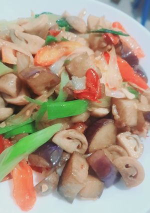 Foto resep Tumis Terong Jamur Sat set