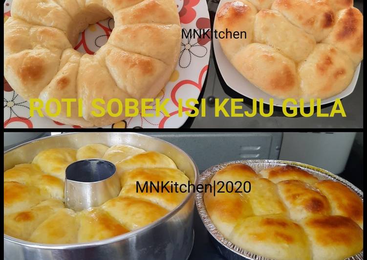 Roti Sobek Isi Keju Gula