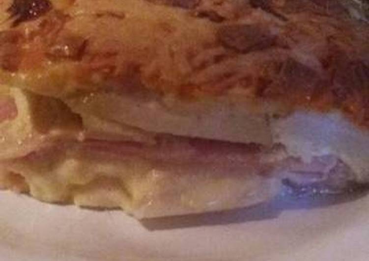 Pastel de papas con varios quesos