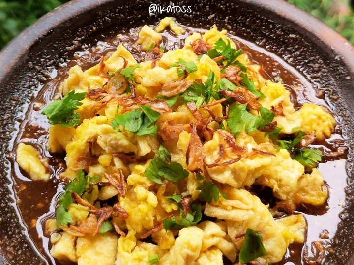 Langkah Gampang Menyiapkan Resep Tahu Telor bumbu petis yang Bisa Manjain Lidah Anti Ribet, Mantap