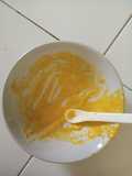 Snack MPASI 6+ Pure labu kuning +Milna campur susu