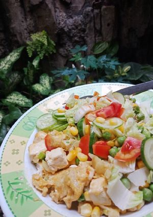 Foto resep Salad tahu telur