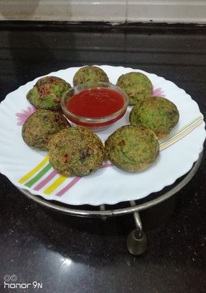 A picture of Green Peas Paniyaram.