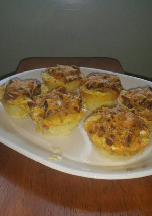 A picture of Meat Lover's Breakfast Cups.
