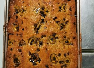 Foto resep Banana cake with choco chips ala Tintin Rayner