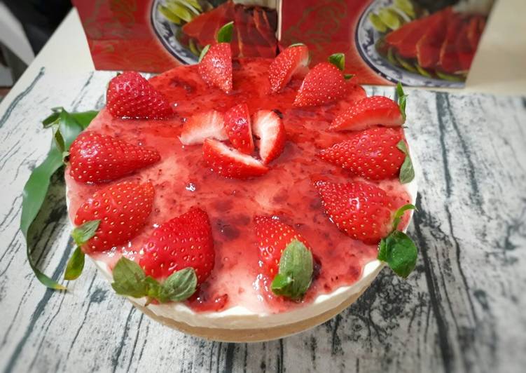 Rahasia Bikin Cheese Cake Strawberry, Paling Enak