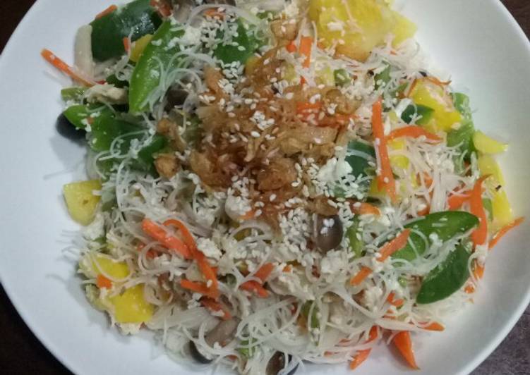 resep cara bikin Bihun vegetarian