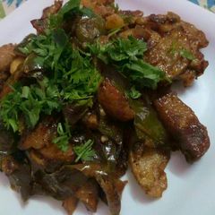 A picture of Chilli garlic potatoes fries! #post 2.