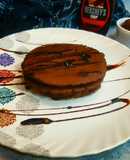Chocolate whole wheat pancakes (eggless)