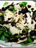 Ensalada de hinojo, rúcula y canónigos