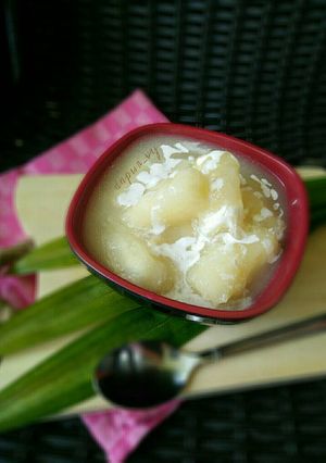 Foto resep Singkong Thailand siram saus santan