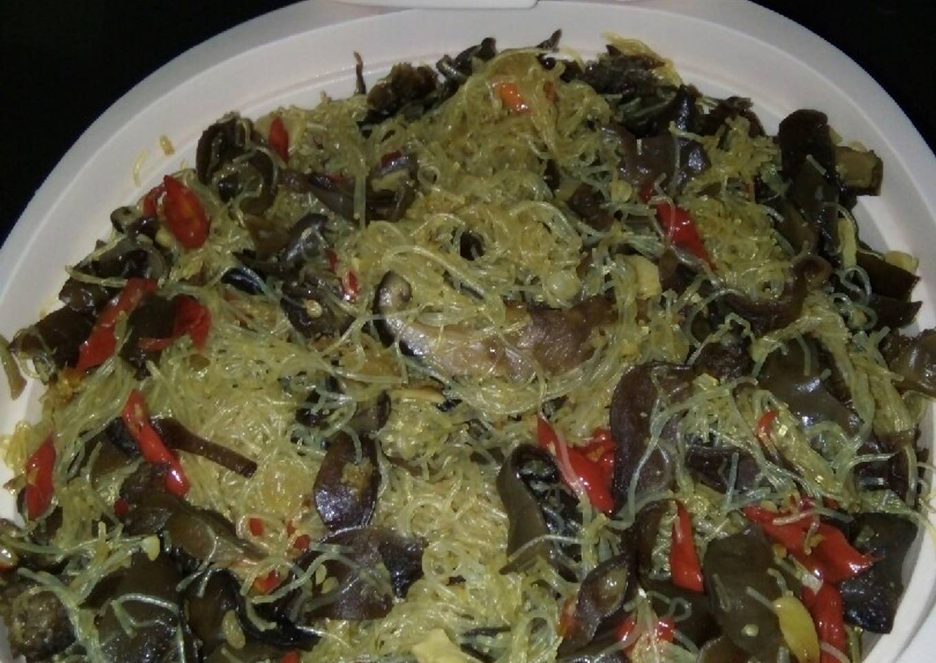 Tumis soun jamur hioko
